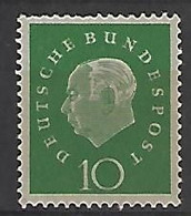 Germany (BRD) 1959  Theodor Heuss  10pf  (*) MH  Mi.303 - Unused Stamps