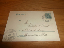 Alte Postkarte , 1908 , W. Dobbert , Neubrandenburg / Schönebeck I. Mecklenburg !!! - Neubrandenburg