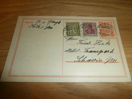 Alte Postkarte , Adel , 1922 , W. Von Pflugk I. Bad Sülze  I. Mecklenburg , Möbeltransport Schwerin !!! - Ribnitz-Damgarten