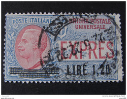 ITALIA Regno Espressi -1921- "Effigie" £. 1,20 US° (descrizione) - Poste Exprèsse