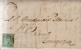 Año 1873 Edifil 133 10c Alegoria Carta De La Codoñera Membrete Deposito De Chocolate Tomas Molins - Cartas & Documentos