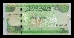 Etiopia Ethiopia 10 Birr 2020 Pick 55 Replacement Serie ZZ SC UNC - Etiopia