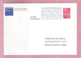 France, Prêt à Poster Réponse, 3734A, Postréponse, Fondation De France, Marianne De Lamouche - Listos Para Enviar: Respuesta/Lamouche