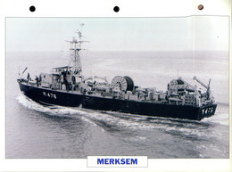 Belgique 1958 - Dragueur D'estuaire MERKSEM - Barcos