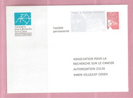 France, Prêt à Poster Réponse, 3417, Postréponse, ARC, Association Pour La Recherche Sur Le Cancer, Marianne De Luquet - PAP: Antwort/Luquet