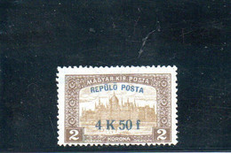 HONGRIE 1918 * - Unused Stamps