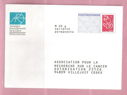 France, Prêt à Poster Réponse, 3734A, Postréponse, ARC,Association Pour La Recherche Sur Le Cancer, Marianne De Lamouche - PAP: Ristampa/Lamouche