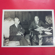 PHOTO LE PRESIDENT DU CONSEIL DE SYRIE AU QUAI D ORSAY M.BONNET ET M.DJEML MARDAM - Persone Identificate