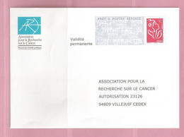 France, Prêt à Poster Réponse, 3734A, Postréponse, ARC,Association Pour La Recherche Sur Le Cancer, Marianne De Lamouche - PAP : Antwoord /Lamouche