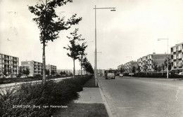 Nederland, SCHIEDAM, Burg. Van Haarenlaan, Bus (1969) Ansichtkaart - Schiedam