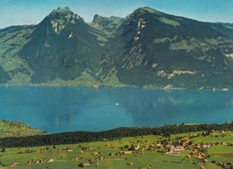 Aeschi - Mit Thunersee - Rothorn Und Niederhorn - Formato Grande Viaggiata – E 17 - Aeschi Bei Spiez