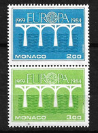 Monaco N° 1418 Et 1419 Europa 1984 Neufs *    * T B = MNH VF    - 1984