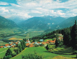 Praz Am Heinzenberg - Blick Ins Domleschg Mit Piz Kesch Piz Mitgel Piz D'aela Und Muttnerhorn - Formato Grande Viaggiata - Domleschg