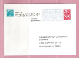 France, Prêt à Poster Réponse, 3734, Postréponse, Mouvement Pour Les Villages D'Enfants, Marianne De Lamouche - Listos Para Enviar: Respuesta/Lamouche