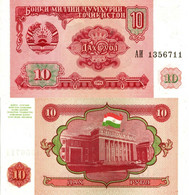 Tajikistan / 10 Rubles / 1994 / P-3(a) / UNC - Tadjikistan