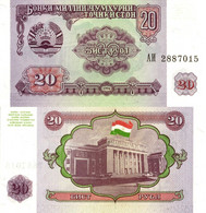 Tajikistan / 20 Rubles / 1994 / P-4(a) / UNC - Tadjikistan