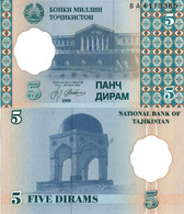 Tajikistan / 5 Dirams / 1999 / P-11(a) / UNC - Tadzjikistan