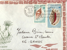 Nouvelle-Calédonie > 1971> S/Lettre  N°372+ PA 113  BON ETAT - Lettres & Documents