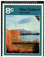 (AA 10) New Zealand -  Lake Haye (posted To Australia With Air Mail Sticker & Sea Dragon Fish Stamps) - Nuova Zelanda