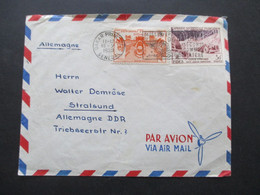 Frankreich Kolonie Senegal U. Elfenbeinküste MiF Stempel Dakar Principal Absender Von M.S. Meteor Air Mail Par Avion - Storia Postale