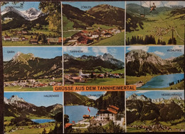 Cpm De 1985, Multivues, Grüsse Aus Dem Tannheimer Tal - Tirol (Tyrol), éd Alpina Druck, écrite, Timbre, AUSTRIA - Tannheim