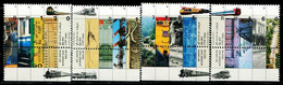 LS0413 Israel 1992 Train And Station Lines And Other 4V With Tickets  MNH - Ongebruikt (zonder Tabs)