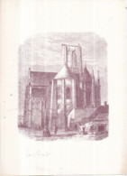 Dépt 77 - LARCHANT - L'Église - Gravure 20,5 X 28,6 Cm - Larchant