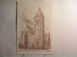 Seclin - La Collégiale St Piat - Dessin De JB Mulier - Seclin