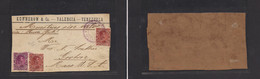 Venezuela - Cover -  C. 1890s Valencia To USA Mass Groton Large Package Fkd Front At 35c Rate, Tied Violet Cachet, Inter - Venezuela