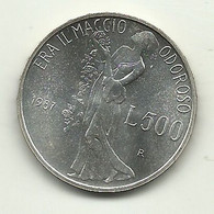 1987 - Italia 500 Lire Leopardi - Senza Confezione     ----- - Gedenkmünzen