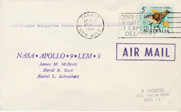 N°1074 N -lettre (cover) -Nasa Apollo 9 Lem 3- 1969 - Oceania