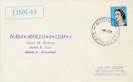 N°1078 N -lettre (cover) -Nasa -Apollo 9 Lem 3 -DSS/41- - Oceania