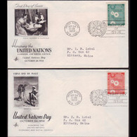 UN-NEW YORK 1958 - FDCs - 65-6 Econimic Council - Brieven En Documenten