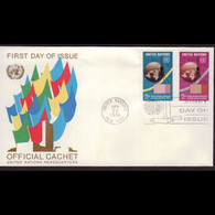 UN-NEW YORK 1976 - FDC - 274-5 Trade Conf - Lettres & Documents