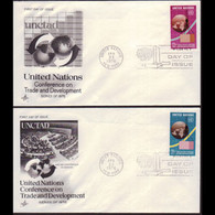 UN-NEW YORK 1976 - FDCs - 274-5 Trade Conf - Lettres & Documents