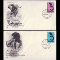 UN-NEW YORK 1978 - FDCs - 296-7 Namibia - Brieven En Documenten