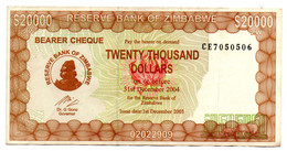 Zimbabwe - 20000 Dollars 2003 - TB - Zimbabwe