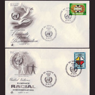 UN-GENEVA 1971 - FDCs - 19-20 Against Racism - Cartas & Documentos