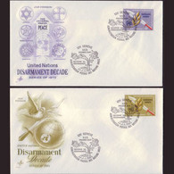 UN-GENEVA 1973 - FDCs - 30-1 Disarmament Decade - Cartas & Documentos