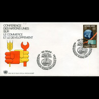 UN-GENEVA 1976 - FDC - 58 Commerce And Develpment - Cartas & Documentos