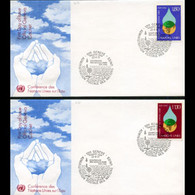 UN-GENEVA 1977 - FDCs - 65-6 Water Resources - Brieven En Documenten