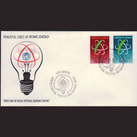 UN-GENEVA 1977 - FDC - 71-2 Atomic Energy - Lettres & Documents
