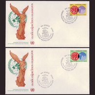 UN-GENEVA 1978 - FDCs - 74-5 Smallpox - Lettres & Documents