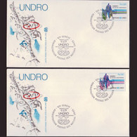 UN-GENEVA 1979 - FDCs - 82-3 Disaster Relief - Lettres & Documents