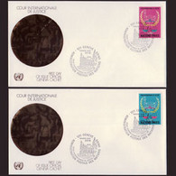 UN-GENEVA 1979 - FDCs - 87-8 Intl.Court - Storia Postale