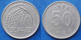 SOUTH KOREA - 50 Won 1988 KM# 34 Monetary Reform (1966) - Edelweiss Coins - Korea (Zuid)