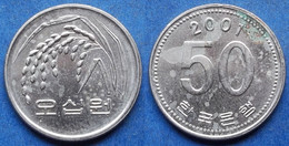 SOUTH KOREA - 50 Won 2001 KM# 34 Monetary Reform (1966) - Edelweiss Coins - Korea (Zuid)