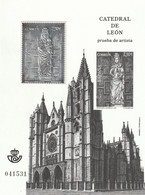 Spain - Espagne, 2012 Catedrales - Catedral León - Cathedrals - Cathedral Leon, Prueba Artista - Artist Proof Stamp(1) - Probe- Und Nachdrucke