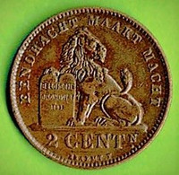 BELGIQUE / 2 CTS / 1919 / LEGENDE EN FLAMAND - 2 Cents