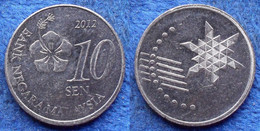 MALAYSIA - 10 Sen 2012 KM# 202 Republic Since 1963 - Edelweiss Coins - Malaysia